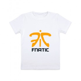 Детская футболка хлопок с принтом Fnatic в Екатеринбурге, 100% хлопок | круглый вырез горловины, полуприлегающий силуэт, длина до линии бедер | fnatic