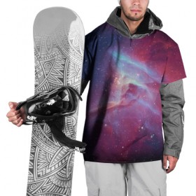 Накидка на куртку 3D с принтом Космос в Екатеринбурге, 100% полиэстер |  | abstraction | cosmos | nebula | space | star | universe | абстракция | вселенная | звезды | космос | мир | планеты