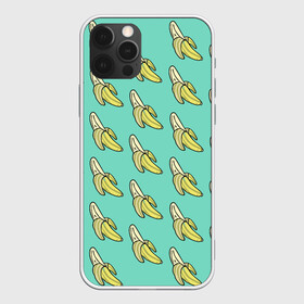 Чехол для iPhone 12 Pro с принтом Бааны в Екатеринбурге, силикон | область печати: задняя сторона чехла, без боковых панелей | banana | food | vegan | vegetarian | банан | веган | вегетарианство | еда