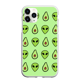 Чехол для iPhone 11 Pro матовый с принтом Green в Екатеринбурге, Силикон |  | alien | food | vegetarian | авокадо | вегетарианство | еда | пришелец