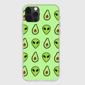 Чехол для iPhone 12 Pro с принтом Green в Екатеринбурге, силикон | область печати: задняя сторона чехла, без боковых панелей | alien | food | vegetarian | авокадо | вегетарианство | еда | пришелец