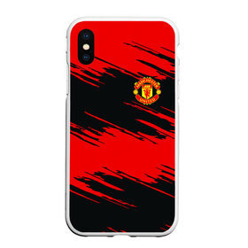 Чехол для iPhone XS Max матовый с принтом Manchester United в Екатеринбурге, Силикон | Область печати: задняя сторона чехла, без боковых панелей | football | futbol | manchester | mu | sport | манчестер | мю | спорт | футбол | юнайтед