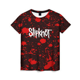 Женская футболка 3D с принтом Slipknot в Екатеринбурге, 100% полиэфир ( синтетическое хлопкоподобное полотно) | прямой крой, круглый вырез горловины, длина до линии бедер | punk | rock | альтернативный хип хоп | группа | инди поп | музыка | музыкальное произведение | ноты | панк | регги | рок | синти поп
