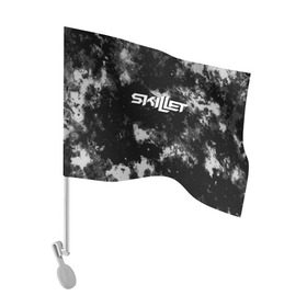 Флаг для автомобиля с принтом Skillet в Екатеринбурге, 100% полиэстер | Размер: 30*21 см | punk | rock | skillet | альтернативный хип хоп | группа | инди поп | музыка | музыкальное произведение | ноты | панк | регги | рок | синти поп