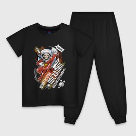 Детская пижама хлопок с принтом Юрий Гагарин в Екатеринбурге, 100% хлопок |  брюки и футболка прямого кроя, без карманов, на брюках мягкая резинка на поясе и по низу штанин
 | 12 апреля | космонавт