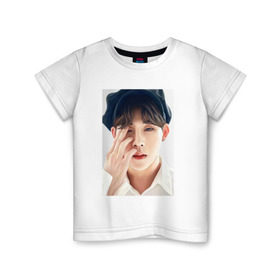 Детская футболка хлопок с принтом Jooheon в Екатеринбурге, 100% хлопок | круглый вырез горловины, полуприлегающий силуэт, длина до линии бедер | monsta x | монст х