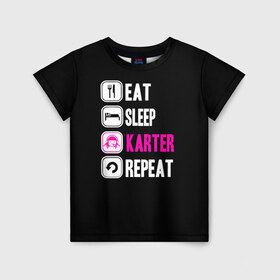 Детская футболка 3D с принтом Вика Картер в Екатеринбурге, 100% гипоаллергенный полиэфир | прямой крой, круглый вырез горловины, длина до линии бедер, чуть спущенное плечо, ткань немного тянется | streamfest | стрим | стримфест | твитч | твич | фест