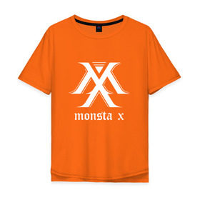 Мужская футболка хлопок Oversize с принтом MONSTA X_5 в Екатеринбурге, 100% хлопок | свободный крой, круглый ворот, “спинка” длиннее передней части | monsta x | монст х