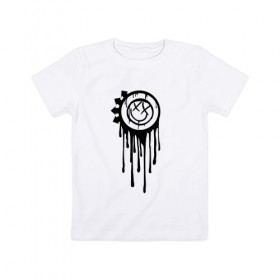 Детская футболка хлопок с принтом Blink-182 в Екатеринбурге, 100% хлопок | круглый вырез горловины, полуприлегающий силуэт, длина до линии бедер | 