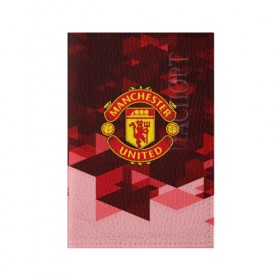 Обложка для паспорта матовая кожа с принтом Manchester United Abstract в Екатеринбурге, натуральная матовая кожа | размер 19,3 х 13,7 см; прозрачные пластиковые крепления | england | football | logo | manchester united | sport | абстракция | англия | арт | геометрия | лига | лого | манчестер | спорт | текстура | фигуры | фк | футбол | футбольный клуб | эмблема