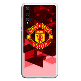 Чехол для Honor 20 с принтом Manchester United Abstract в Екатеринбурге, Силикон | Область печати: задняя сторона чехла, без боковых панелей | Тематика изображения на принте: england | football | logo | manchester united | sport | абстракция | англия | арт | геометрия | лига | лого | манчестер | спорт | текстура | фигуры | фк | футбол | футбольный клуб | эмблема