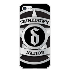 Чехол для iPhone 5/5S матовый с принтом Shinedown Nation в Екатеринбурге, Силикон | Область печати: задняя сторона чехла, без боковых панелей | 