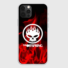 Чехол для iPhone 12 Pro с принтом The Offspring в Екатеринбурге, силикон | область печати: задняя сторона чехла, без боковых панелей | punk | rock | the offspring | альтернативный хип хоп | группа | инди поп | музыка | музыкальное произведение | ноты | огонь | панк | регги | рок | синти поп