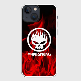 Чехол для iPhone 13 mini с принтом The Offspring в Екатеринбурге,  |  | Тематика изображения на принте: punk | rock | the offspring | альтернативный хип хоп | группа | инди поп | музыка | музыкальное произведение | ноты | огонь | панк | регги | рок | синти поп