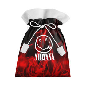 Подарочный 3D мешок с принтом NIRVANA в Екатеринбурге, 100% полиэстер | Размер: 29*39 см | nirvana | punk | rock | альтернативный хип хоп | группа | инди поп | музыка | музыкальное произведение | ноты | панк | регги | рок | синти поп