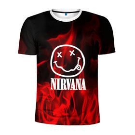 Мужская футболка 3D спортивная с принтом NIRVANA в Екатеринбурге, 100% полиэстер с улучшенными характеристиками | приталенный силуэт, круглая горловина, широкие плечи, сужается к линии бедра | nirvana | punk | rock | альтернативный хип хоп | группа | инди поп | музыка | музыкальное произведение | ноты | панк | регги | рок | синти поп
