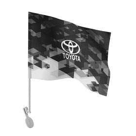 Флаг для автомобиля с принтом Toyota sport geometry в Екатеринбурге, 100% полиэстер | Размер: 30*21 см | auto | automobile | car | carbon | machine | motor | motor car | sport car | toyota | автомашина | бренд | легковой автомобиль | марка | спортивный автомобиль | тачка
