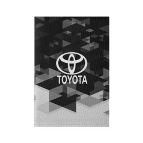 Обложка для паспорта матовая кожа с принтом Toyota sport geometry в Екатеринбурге, натуральная матовая кожа | размер 19,3 х 13,7 см; прозрачные пластиковые крепления | auto | automobile | car | carbon | machine | motor | motor car | sport car | toyota | автомашина | бренд | легковой автомобиль | марка | спортивный автомобиль | тачка