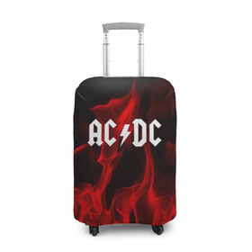 Чехол для чемодана 3D с принтом AC DC в Екатеринбурге, 86% полиэфир, 14% спандекс | двустороннее нанесение принта, прорези для ручек и колес | ac dc | punk | rock | альтернативный хип хоп | группа | инди поп | музыка | музыкальное произведение | ноты | панк | регги | рок | синти поп