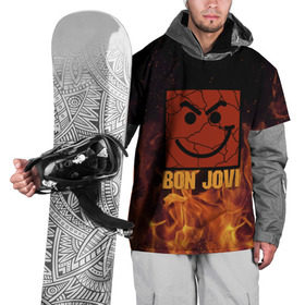 Накидка на куртку 3D с принтом Bon Jovi в Екатеринбурге, 100% полиэстер |  | Тематика изображения на принте: 