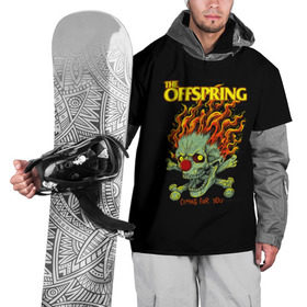 Накидка на куртку 3D с принтом The Offspring в Екатеринбурге, 100% полиэстер |  | Тематика изображения на принте: offspring | офспринг | оффспринг | рок