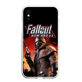 Чехол для iPhone XS Max матовый с принтом Fallout New Vegas в Екатеринбурге, Силикон | Область печати: задняя сторона чехла, без боковых панелей | fallout | fallout 3 | fallout 3 new vegas | game | new vegas | rpg | игры | фалаут 3 | фалаут нью вегас | фаллаут