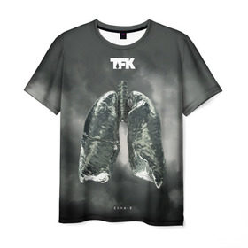 Мужская футболка 3D с принтом TFK Exhale в Екатеринбурге, 100% полиэфир | прямой крой, круглый вырез горловины, длина до линии бедер | tfk | thousand foot krutch