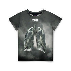 Детская футболка 3D с принтом TFK Exhale в Екатеринбурге, 100% гипоаллергенный полиэфир | прямой крой, круглый вырез горловины, длина до линии бедер, чуть спущенное плечо, ткань немного тянется | tfk | thousand foot krutch
