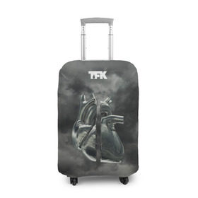 Чехол для чемодана 3D с принтом TFK Incomplete в Екатеринбурге, 86% полиэфир, 14% спандекс | двустороннее нанесение принта, прорези для ручек и колес | tfk | thousand foot krutch