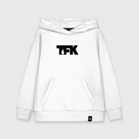 Детская толстовка хлопок с принтом TFK logo black в Екатеринбурге, 100% хлопок | Круглый горловой вырез, эластичные манжеты, пояс, капюшен | tfk | thousand foot krutch