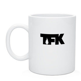 Кружка с принтом TFK logo black в Екатеринбурге, керамика | объем — 330 мл, диаметр — 80 мм. Принт наносится на бока кружки, можно сделать два разных изображения | tfk | thousand foot krutch