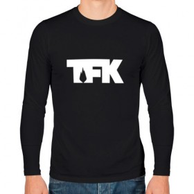Мужской лонгслив хлопок с принтом TFK logo white в Екатеринбурге, 100% хлопок |  | Тематика изображения на принте: tfk | thousand foot krutch