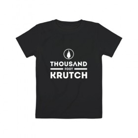 Детская футболка хлопок с принтом Thousand Foot Krutch logo в Екатеринбурге, 100% хлопок | круглый вырез горловины, полуприлегающий силуэт, длина до линии бедер | tfk | thousand foot krutch