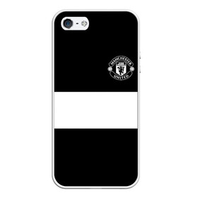 Чехол для iPhone 5/5S матовый с принтом FC Manchester United в Екатеринбурге, Силикон | Область печати: задняя сторона чехла, без боковых панелей | Тематика изображения на принте: black   white | england | football | logo | manchester united | sport | англия | арт | лига | лого | манчестер юнайтед | спорт | текстура | фк | футбол | футбольный клуб | черно белый | эмблема