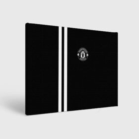 Холст прямоугольный с принтом Manchester United Black&White в Екатеринбурге, 100% ПВХ |  | Тематика изображения на принте: england | football | logo | manchester united | sport | англия | арт | лига | лого | манчестер юнайтед | спорт | текстура | фк | футбол | футбольный клуб | эмблема
