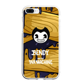 Чехол для iPhone 7Plus/8 Plus матовый с принтом Bendy and the Ink Machine в Екатеринбурге, Силикон | Область печати: задняя сторона чехла, без боковых панелей | 0x000000123 | bendy | ink machine | бенди