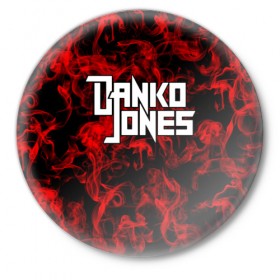 Значок с принтом Danko Jones в Екатеринбурге,  металл | круглая форма, металлическая застежка в виде булавки | 