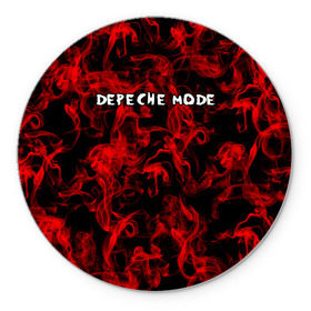 Коврик для мышки круглый с принтом Depeche Mode в Екатеринбурге, резина и полиэстер | круглая форма, изображение наносится на всю лицевую часть | альтернативный | блюз | британская | готик | гранж | группа | метал | модные | музыка | пост | рок | хард