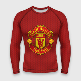 Мужской рашгард 3D с принтом Manchester United Knitted в Екатеринбурге,  |  | england | football | logo | manchester united | pattern | sport | англия | арт | вязаный | лига | лого | манчестер юнайтед | переплет | свитер | спорт | текстура | узор | фк | футбол | футбольный клуб | эмблема