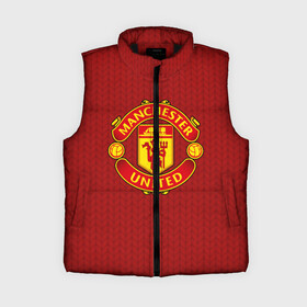 Женский жилет утепленный 3D с принтом Manchester United Knitted в Екатеринбурге,  |  | england | football | logo | manchester united | pattern | sport | англия | арт | вязаный | лига | лого | манчестер юнайтед | переплет | свитер | спорт | текстура | узор | фк | футбол | футбольный клуб | эмблема