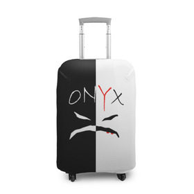 Чехол для чемодана 3D с принтом ONYX в Екатеринбурге, 86% полиэфир, 14% спандекс | двустороннее нанесение принта, прорези для ручек и колес | onyx | американская группа | группа | музыка | надпись | хип хоп