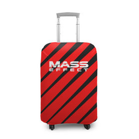 Чехол для чемодана 3D с принтом Mass Effect в Екатеринбурге, 86% полиэфир, 14% спандекс | двустороннее нанесение принта, прорези для ручек и колес | effect | game | n7 | shepard | галактика | жнец | игра | масс | нормандия | планета | шепард | эффект
