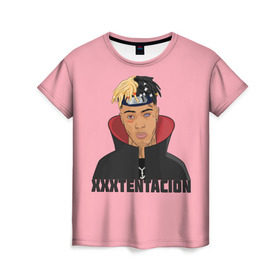 Женская футболка 3D с принтом XXXtentacion (1) в Екатеринбурге, 100% полиэфир ( синтетическое хлопкоподобное полотно) | прямой крой, круглый вырез горловины, длина до линии бедер | 17 | art | look at me | moonlight | rap | revenge | tentacion | xxx | xxxtentacion