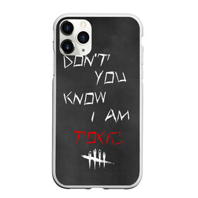 Чехол для iPhone 11 Pro матовый с принтом I am TOXIC в Екатеринбурге, Силикон |  | dbd | dead by daylight | toxic | дбд | токсик
