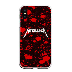 Чехол для iPhone XS Max матовый с принтом Metallica в Екатеринбурге, Силикон | Область печати: задняя сторона чехла, без боковых панелей | metallica | punk | rock | альтернативный хип хоп | группа | инди поп | музыка | музыкальное произведение | ноты | панк | регги | рок | синти поп