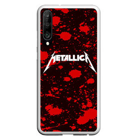 Чехол для Honor P30 с принтом Metallica в Екатеринбурге, Силикон | Область печати: задняя сторона чехла, без боковых панелей | metallica | punk | rock | альтернативный хип хоп | группа | инди поп | музыка | музыкальное произведение | ноты | панк | регги | рок | синти поп