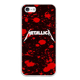 Чехол для iPhone 5/5S матовый с принтом Metallica в Екатеринбурге, Силикон | Область печати: задняя сторона чехла, без боковых панелей | metallica | punk | rock | альтернативный хип хоп | группа | инди поп | музыка | музыкальное произведение | ноты | панк | регги | рок | синти поп