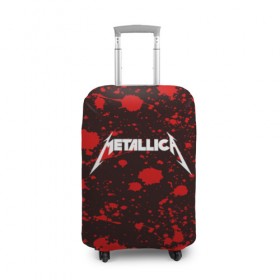 Чехол для чемодана 3D с принтом Metallica в Екатеринбурге, 86% полиэфир, 14% спандекс | двустороннее нанесение принта, прорези для ручек и колес | metallica | punk | rock | альтернативный хип хоп | группа | инди поп | музыка | музыкальное произведение | ноты | панк | регги | рок | синти поп