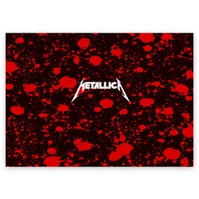 Поздравительная открытка с принтом Metallica в Екатеринбурге, 100% бумага | плотность бумаги 280 г/м2, матовая, на обратной стороне линовка и место для марки
 | Тематика изображения на принте: metallica | punk | rock | альтернативный хип хоп | группа | инди поп | музыка | музыкальное произведение | ноты | панк | регги | рок | синти поп