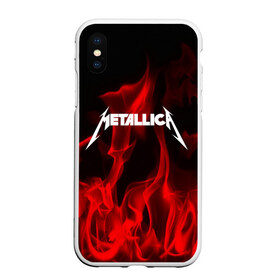 Чехол для iPhone XS Max матовый с принтом METALLICA в Екатеринбурге, Силикон | Область печати: задняя сторона чехла, без боковых панелей | metallica | punk | rock | альтернативный хип хоп | группа | инди поп | музыка | музыкальное произведение | ноты | панк | регги | рок | синти поп